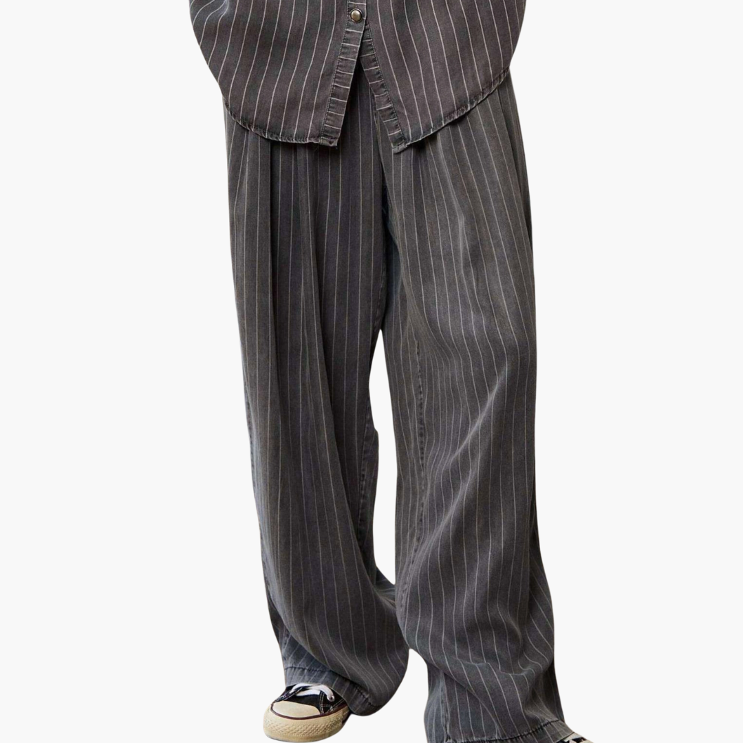 Mineral Wash Pinstripe Lounge Pant