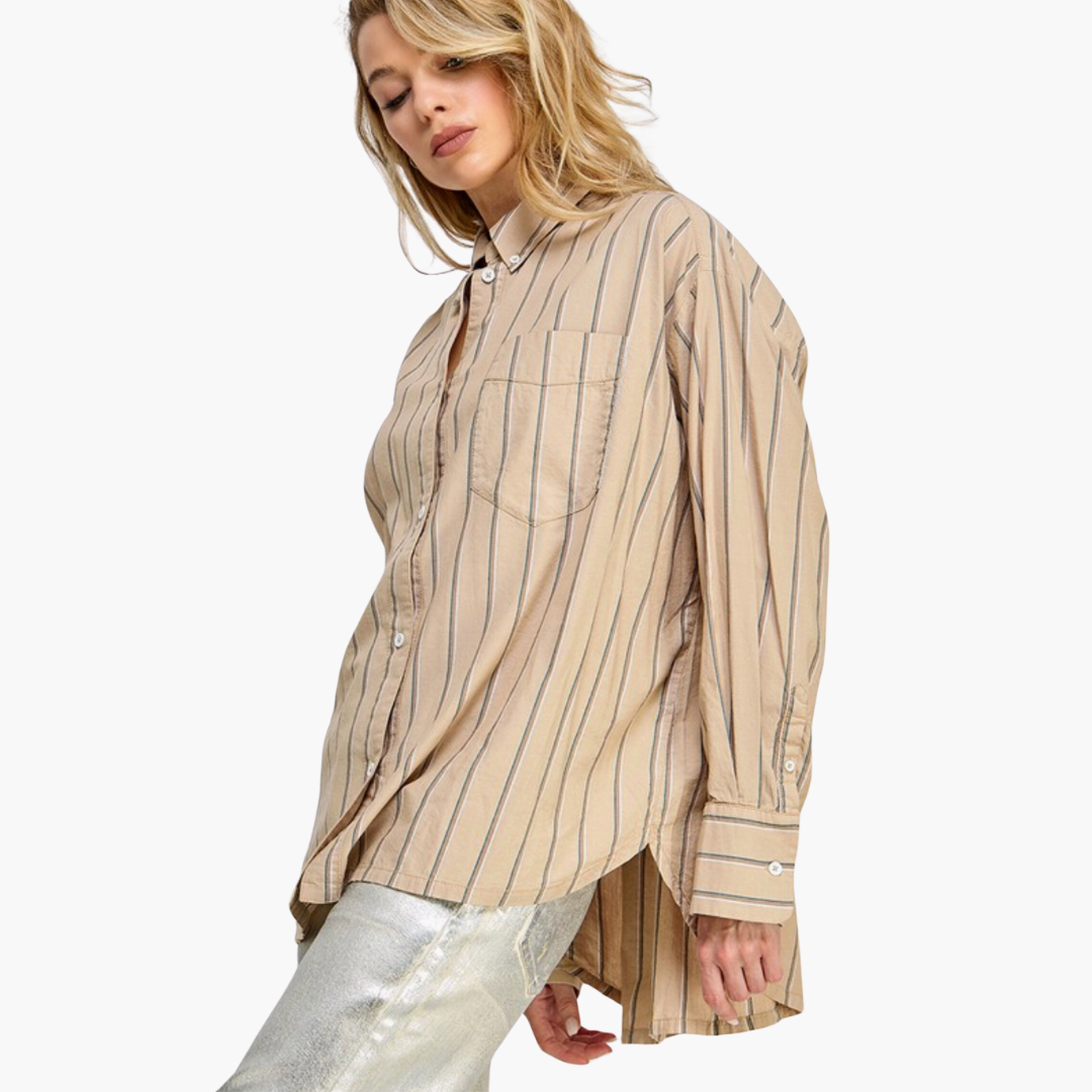 Oversized Pinstripe Shirt