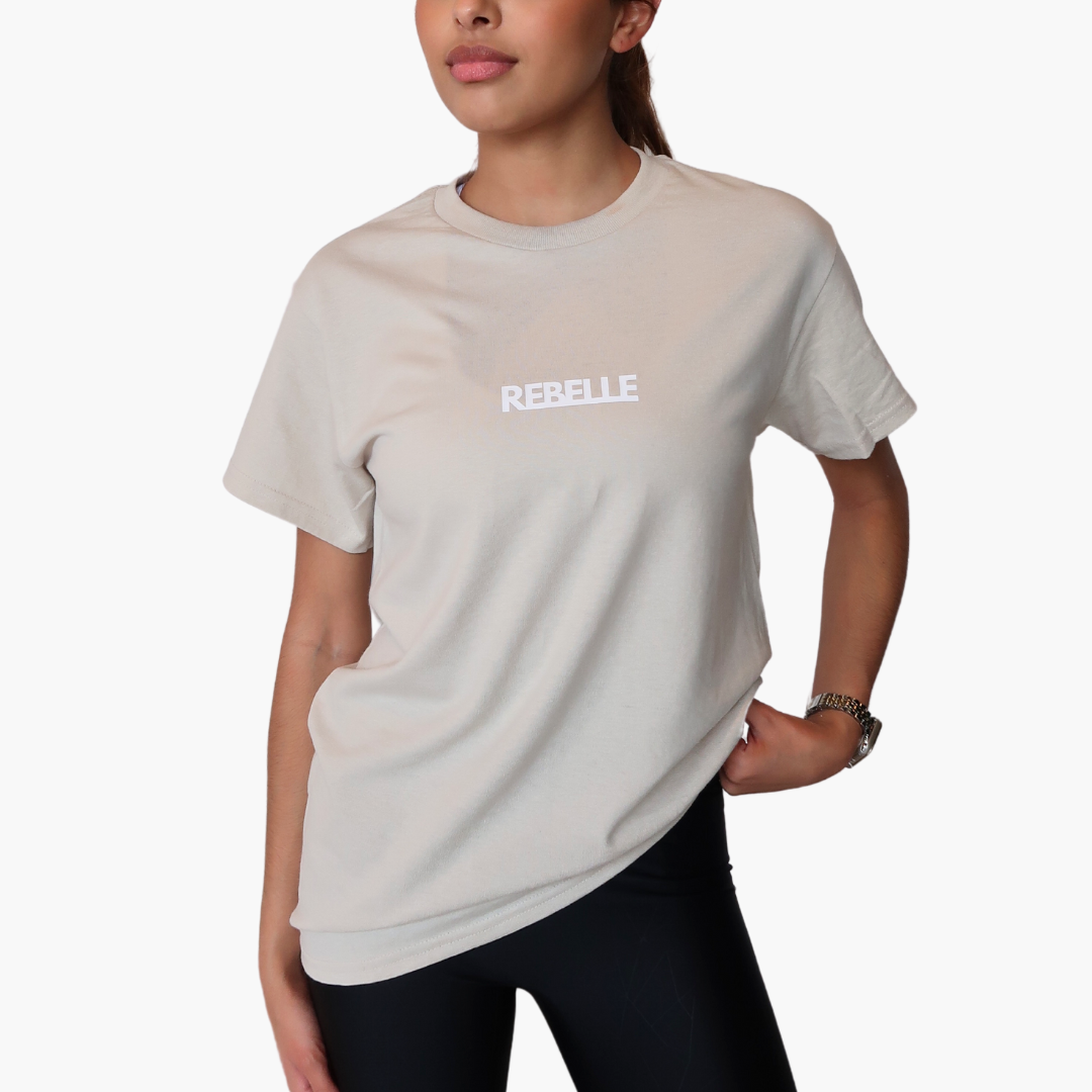 Tan REBELLE Regular Fit Tee