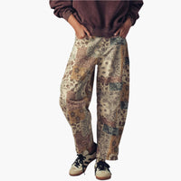 Boho Patchwork Wide Leg Pants