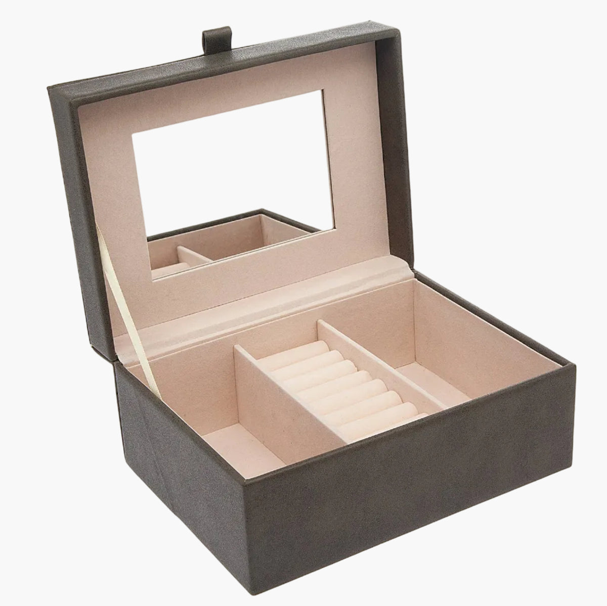 Charcoal Tab Jewelry Box