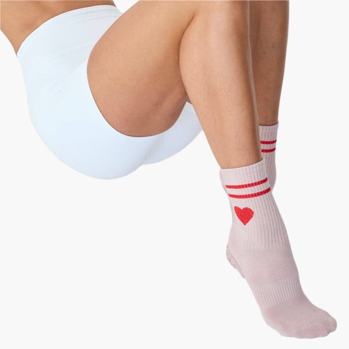 The Emmie Heart Grip Socks