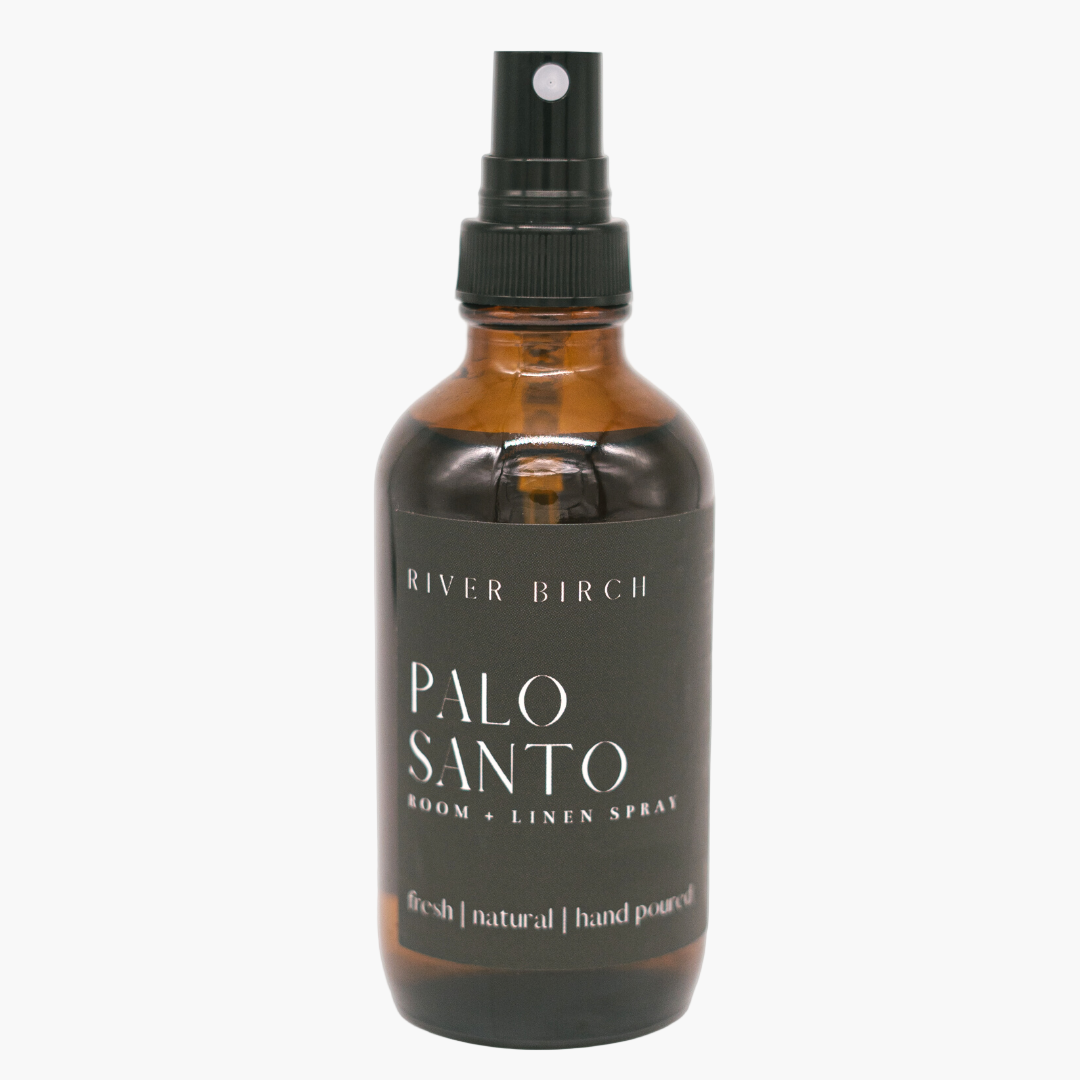 Palo Santo - 4 oz Amber Glass Room + Linen Spray