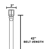 Brown Oval Concho Disc Vegan Leather Link Belt