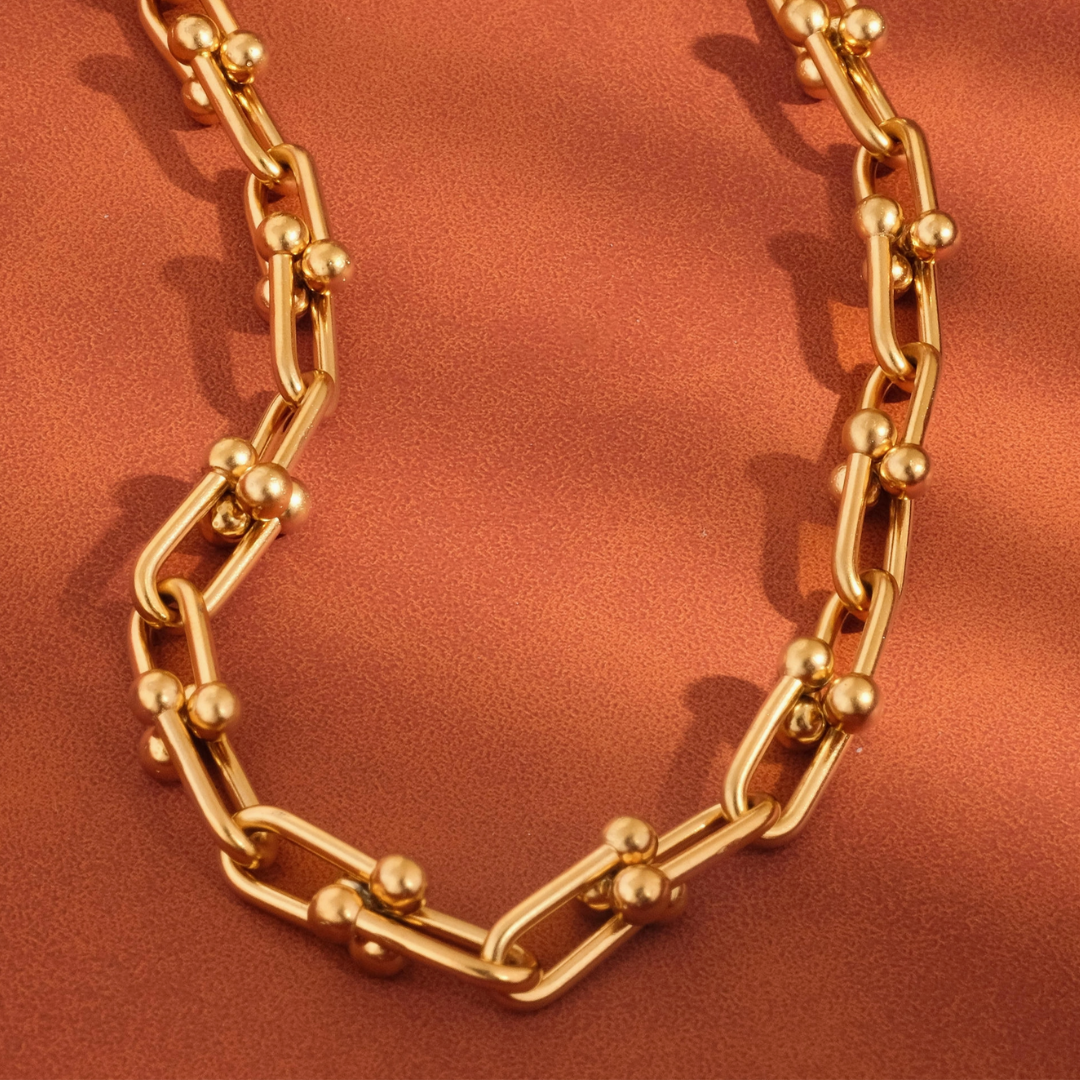 Denise 18k Gold Bold Chain Necklace