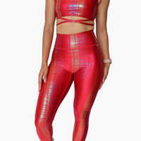 The Best Damn Legging in Foiled Plaid