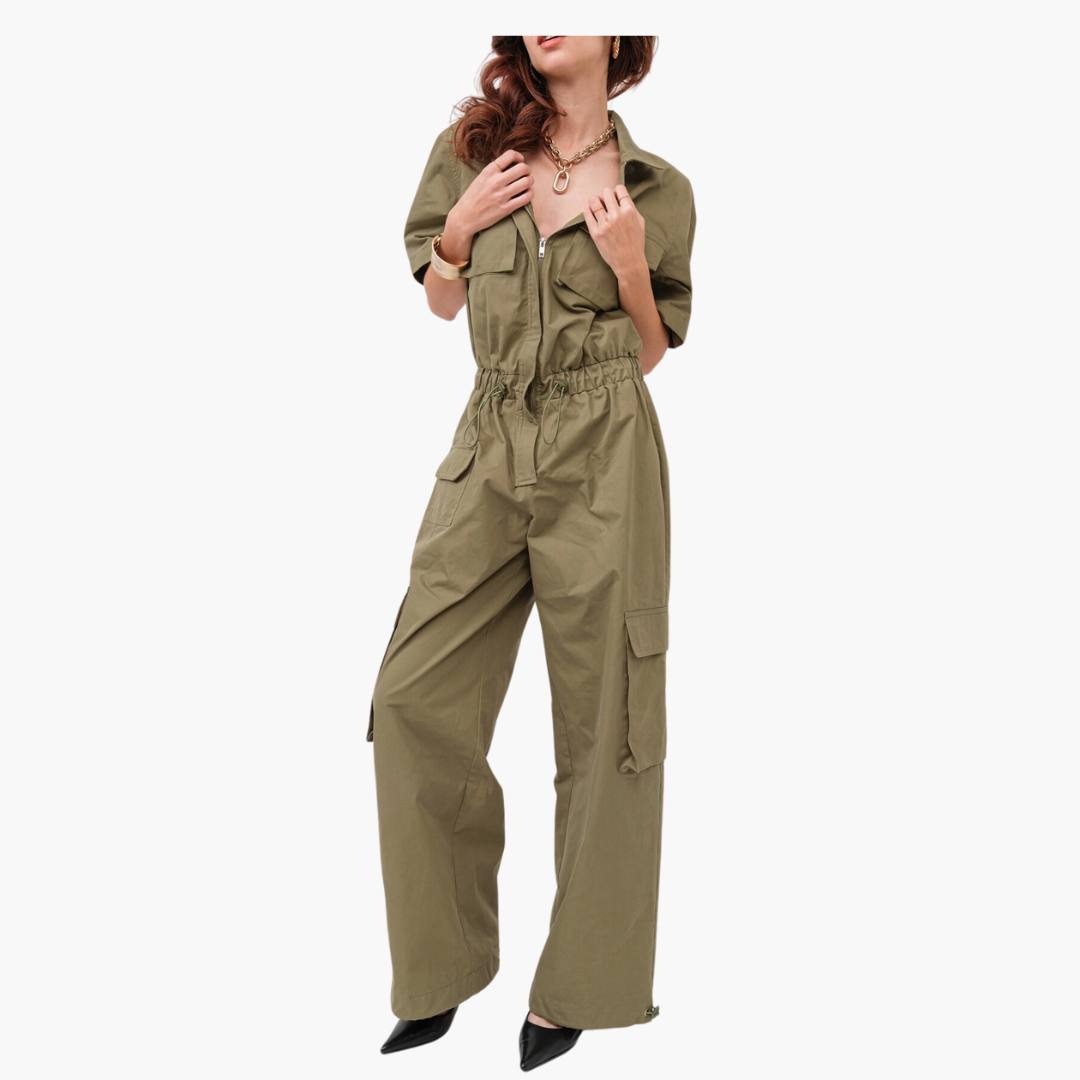 Olive Utility Jumpsuit