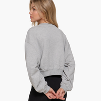 Tailgate Club Long Sleeve Sweatshirt Crop