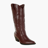 Embroidered Pony Boot