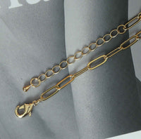 Paperclip Chain Drop Necklace with Multi Charms