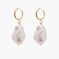 Stone Freshwater Pearl Earrings