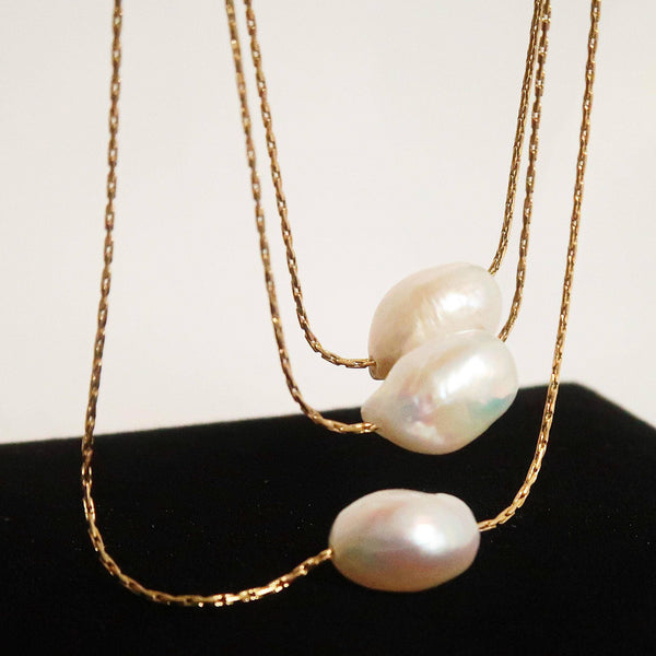 Kinney Non-Tarnish Natural Pearl Necklace