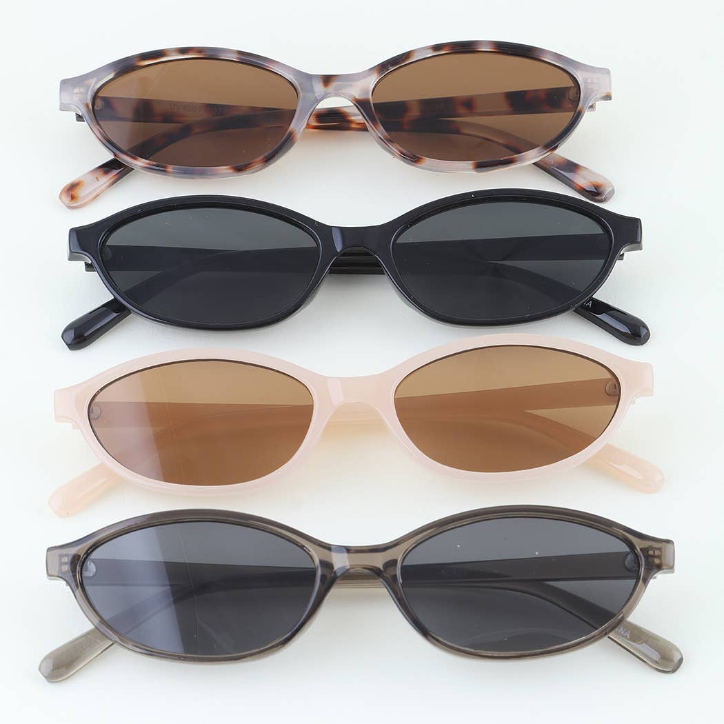 Modern Retro Oval Sunglasses