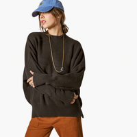 Black Oversized Long Sleeve Sweater