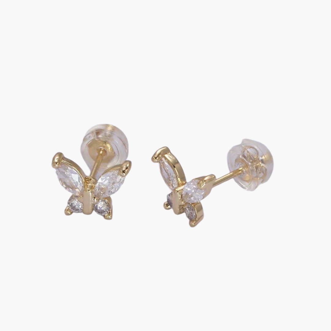 Small Stud Butterfly Earrings