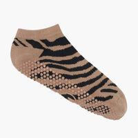 Classic Low Rise Grip Socks - Midnight Zebra