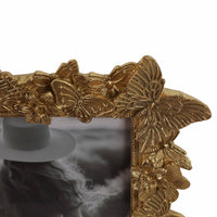 Gold Polyresin Butterfly Picture Frame - 5x7 in.