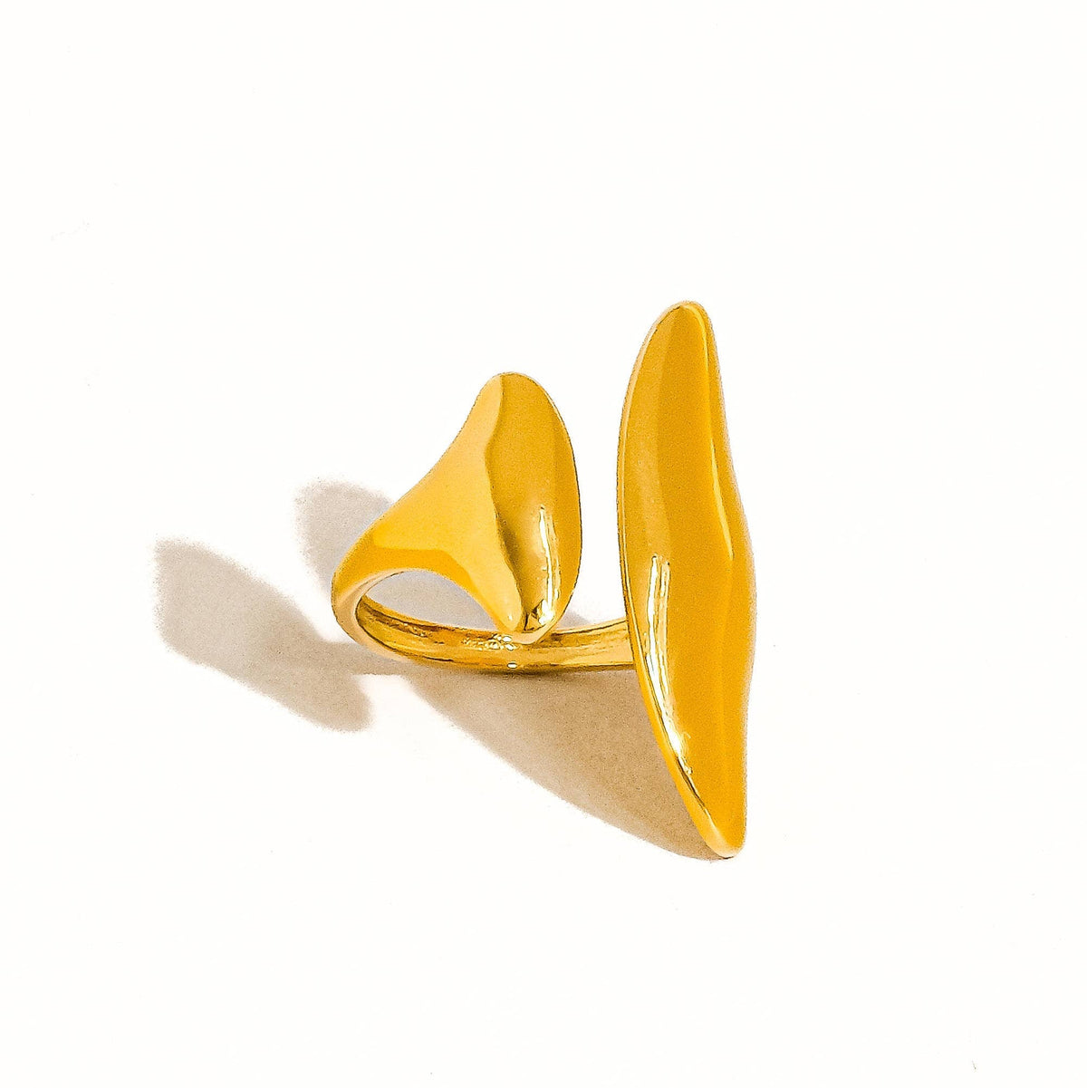 Danielle 18K Gold Non-Tarnish Abstract Statement Ring