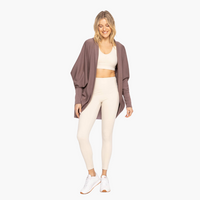 Deep Taupe Elevated Cocoon Style Cardigan