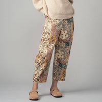 Boho Patchwork Wide Leg Pants