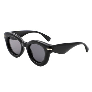 Round Thick Frame Sunglasses