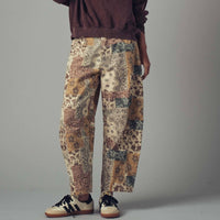 Boho Patchwork Wide Leg Pants