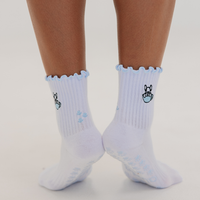 Frenchie Pilates Grip Socks