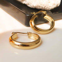 Constance 18K Non-Tarnish Classic Hoop Earring