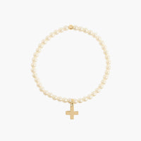 Kid's Pearl Cross Bracelet