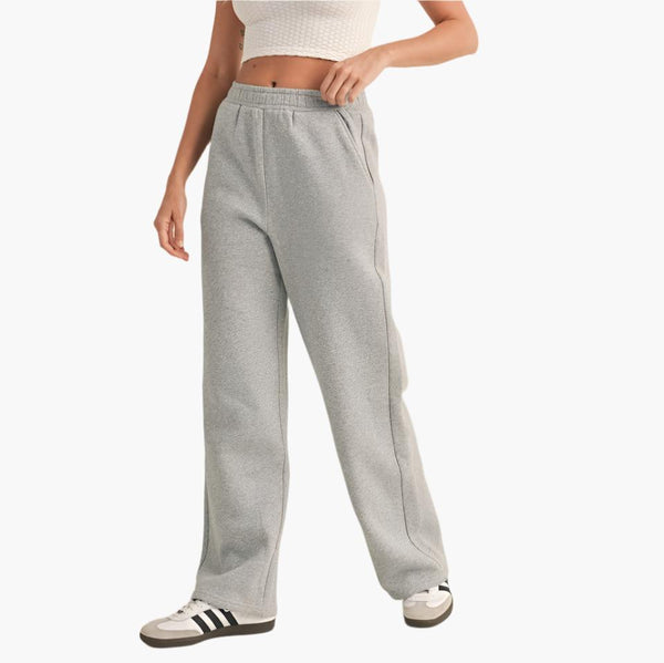 Cozy Fleece Wide Leg Sweatpants