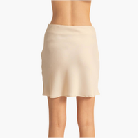 High Waist Flirty Mini Slip Skirt