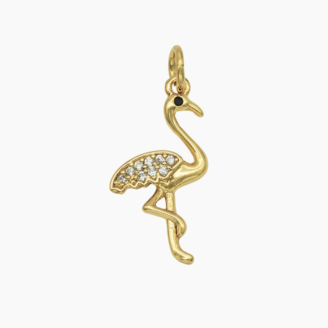 Micro Pave Ostrich Charm