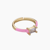 Enamel Cocktail Ring