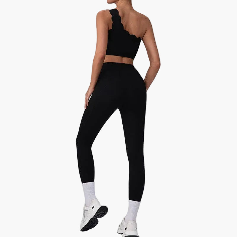 Wave One-Shoulder Sports Bra