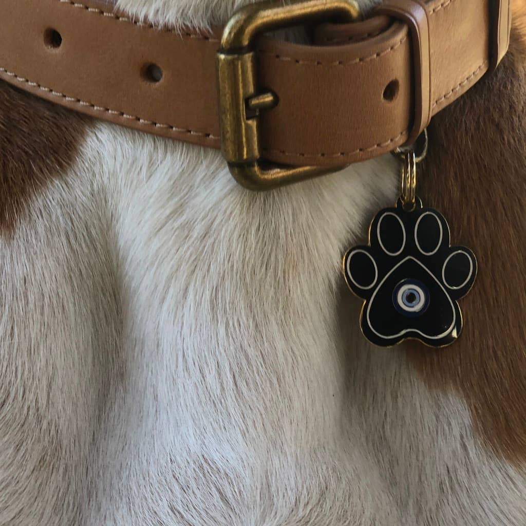 Evil Eye Paw Pet Tag