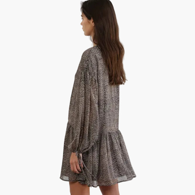 Boho Crinkle Chiffon Dress