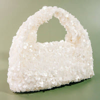 Ivory Sequin Hand Bag