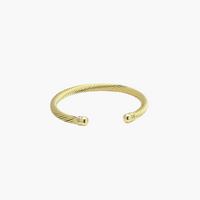 Gold Twisted Cuff Bracelet