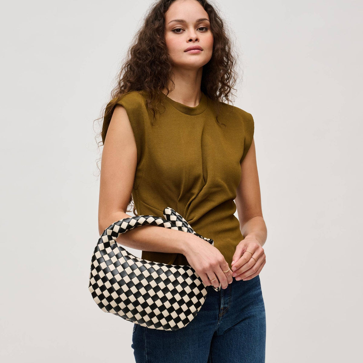 Lizbeth Woven Knot Handbag