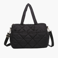 Billie Quilted Nylon Satchel