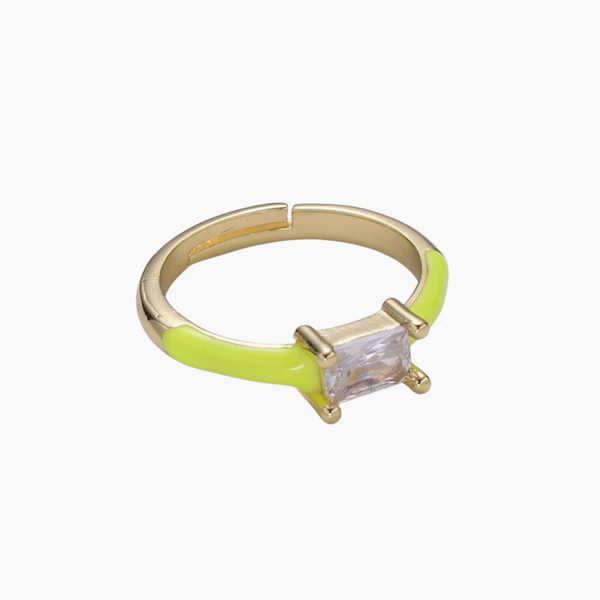 Enamel Cocktail Ring