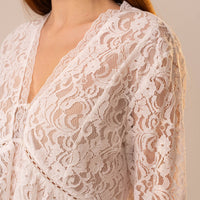 Lace Bell Sleeve Blouse