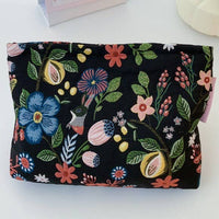 Embroidered Travel Cosmetic Bag