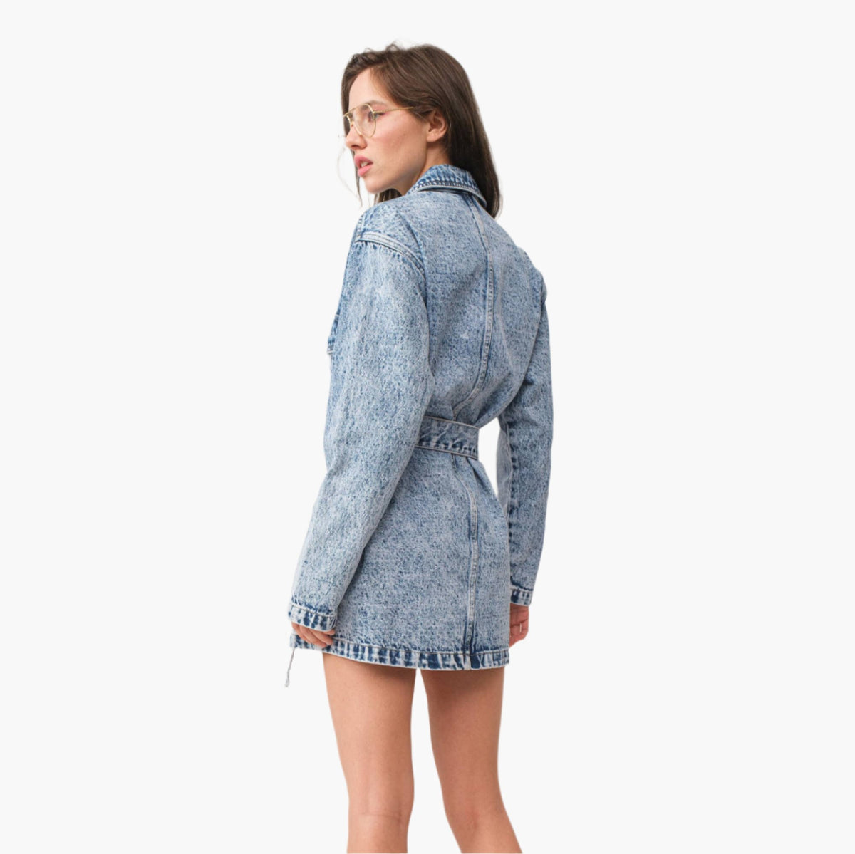 Acid Washed Denim Dress