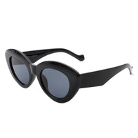 Women Oval Fashion Round Cat Eye Sunglasses