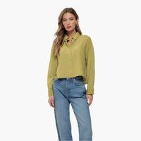 Kiwi Cropped Button Down Shirt