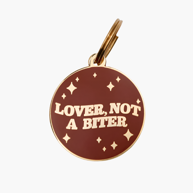 Lover, Not a Biter Pet Tag