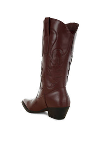 Embroidered Pony Boot