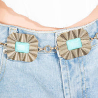 Turquoise Conch Waist Chain Belt