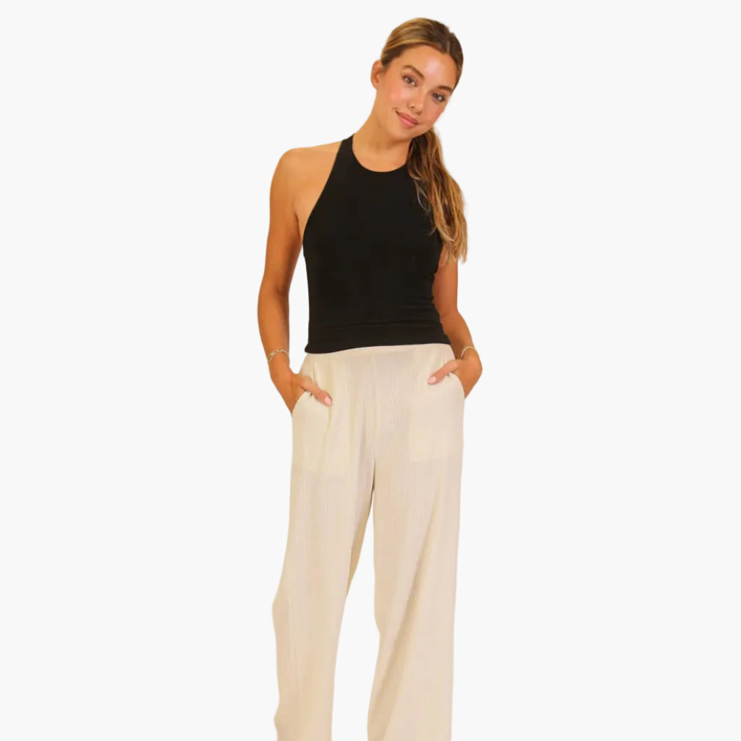 Chain Back Halter Top